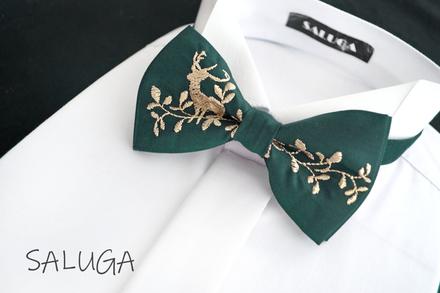 Poľovnícky motýlik - zelený - pre poľovníka, 