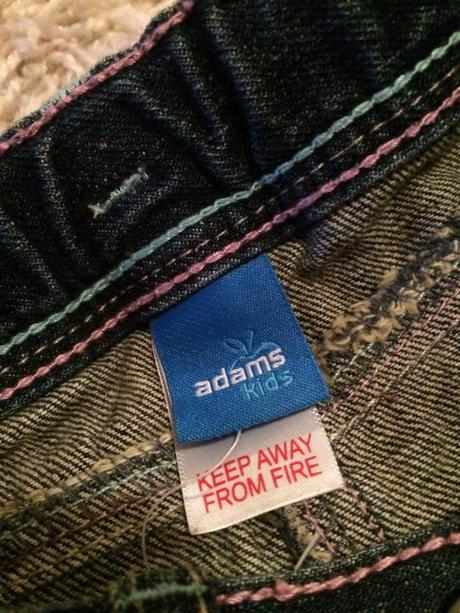 Riflová suknička nenosená, adams,104