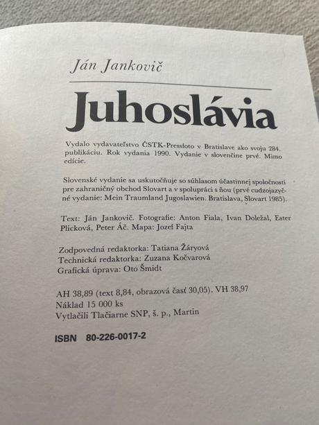 Veľká krásna kniha juhoslávia jankovič ján, 