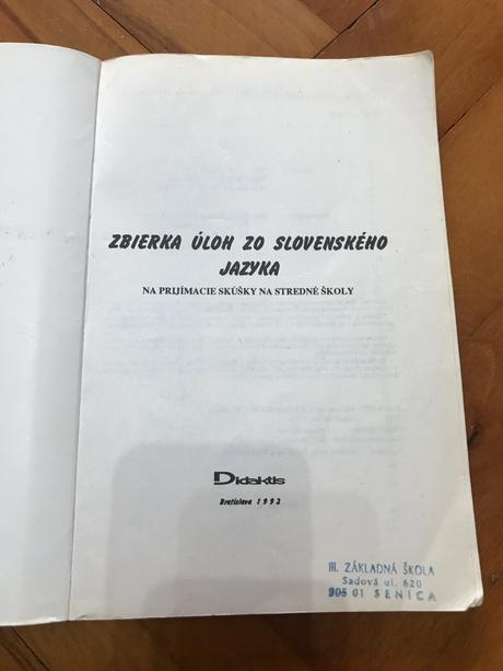 Zbierka úloh zo slovenského jazyka,