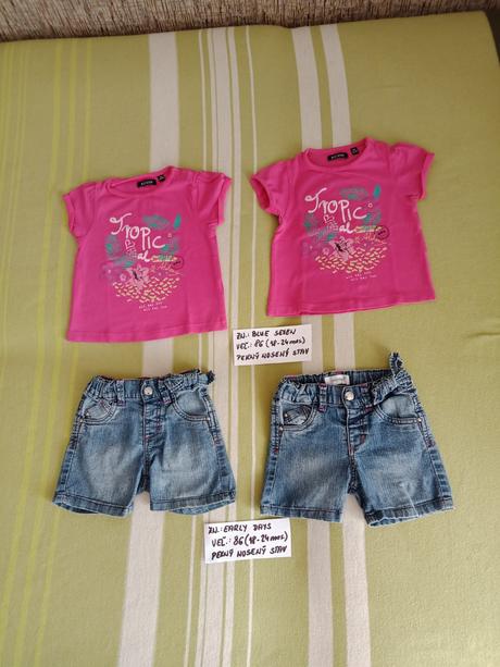 Súpravy kraťasy+tricko veľ.86, 86