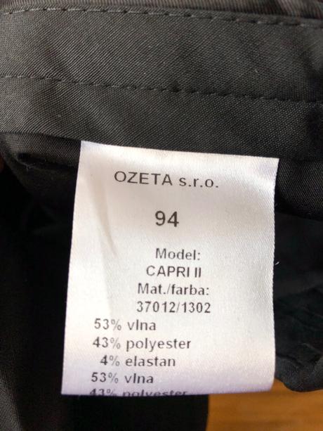 Pánsky oblek ozeta, s