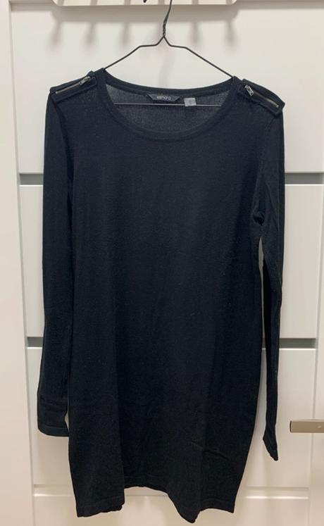 Čierna tunika/šaty z úpletu, esmara,s