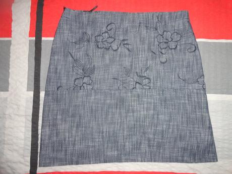 Pohodlná rifľová sukňa, m