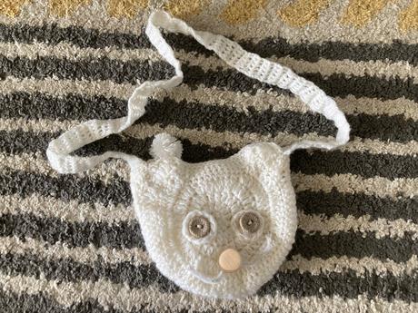 Mačičková pletená kabelka, 