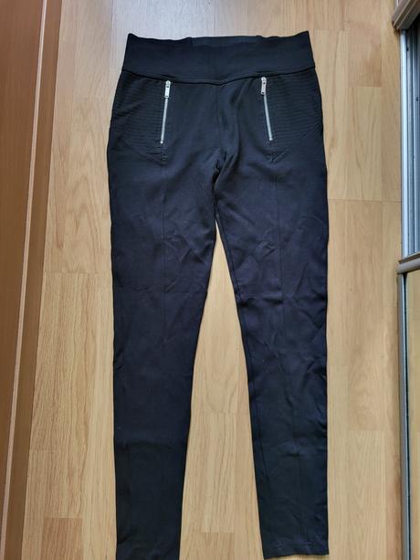 Elastické nohavice so zipsami, pinkie,s