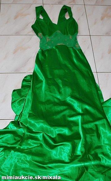 Retro saty v zelenej farbe, xs