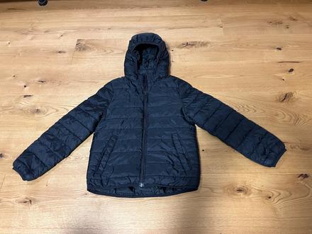 Cierna prechodná bunda 134/140, h&m,134