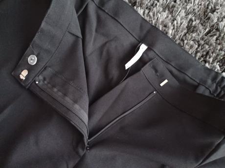 Čierne elegantné nohavice, l