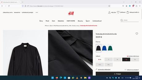 Bežecká bunda hm, h&m,l / xl