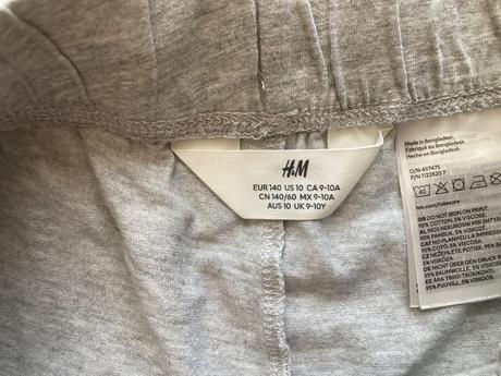 Bavlnené kraťasy top stav, h&m,140