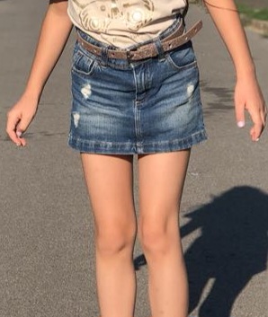 Mini sukňa riflová, terranova,104