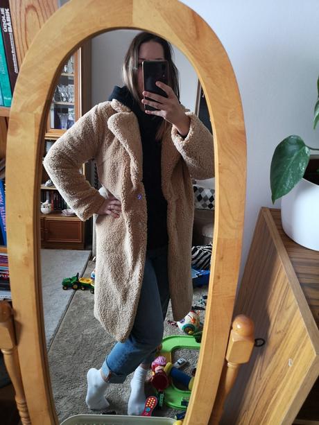 Huňatý teddy kabát, m