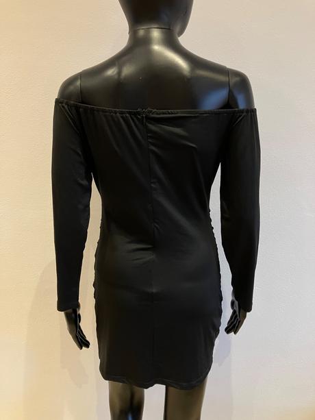 Dámske čierne elegantné šaty (m), m