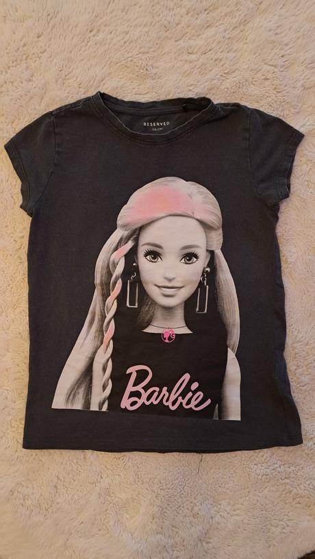 Tričko barbie 128, reserved,128