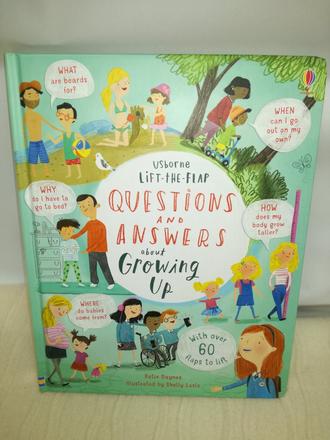 Usborne lift-the-flap q & a about growing up nau19, 