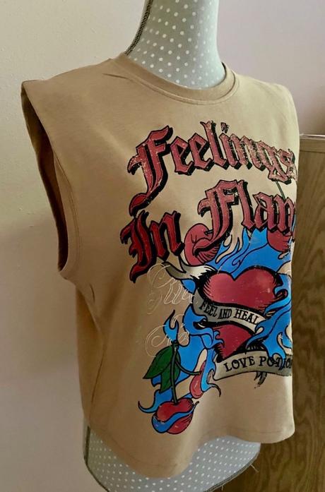 Tričko s vypchávkami, len opraté, bershka,s