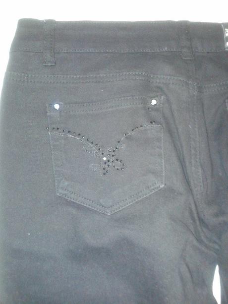 Čierne elestické nohavice, m