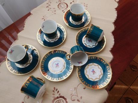 Čajová súprava porcelánová-čechoslovákia,, 