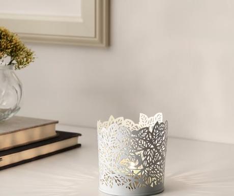 Plechová sada so vzorom vtáčikov a listov,