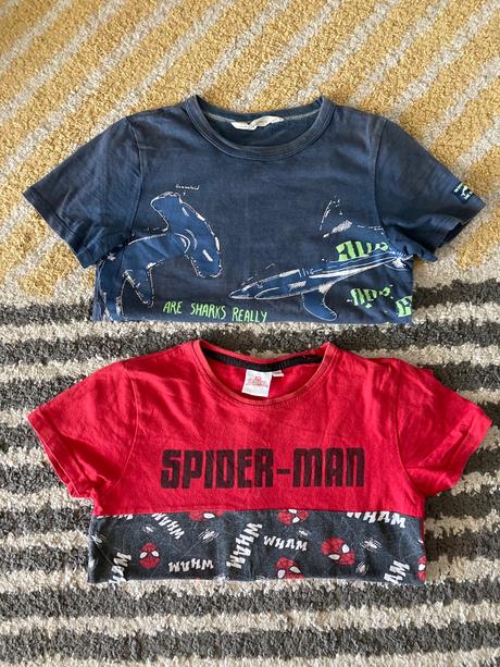 Tričká na dvor 122/128, h&m,122