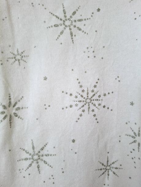Bavlnený sveter s vločkami zn. h&m, 110/116, h&m,116