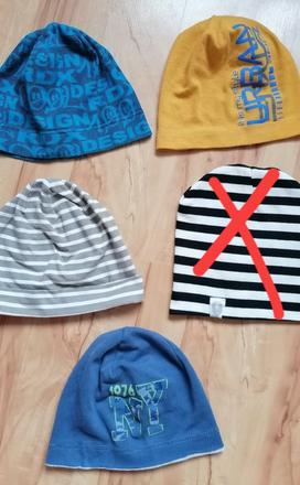 Prechodné - jesenné čiapočky 98/104, 98