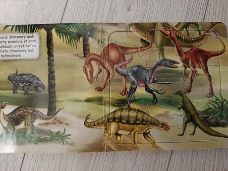 Dino kniha puzzle, 