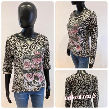 Dámska blúzka s leopardím vzorom, s