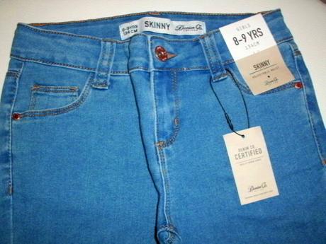 Štýlové nové rifle - veľ. 8-9 rokov, denim co,134