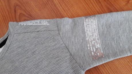 Tričková mikinka s flitrami, palomino,122