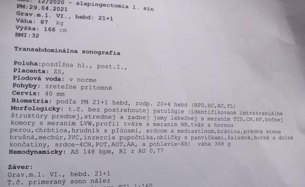 Sú moje výsledky z morfologického sona v poriadku?