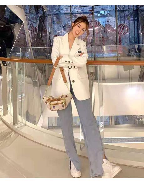 Oversize sako s nasivkou, s