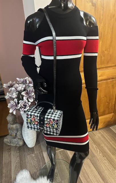 Úpletové šaty s odhalenými plecami zn. guess, guess,l / m