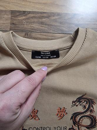 Trická a crop topy, bershka,xs
