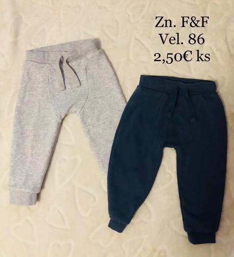 Zateplené tepláky, f&f,86