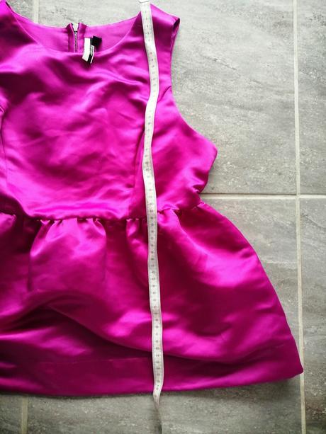 Sýtoružový saténový top top shop v40 "magenta", topshop,40