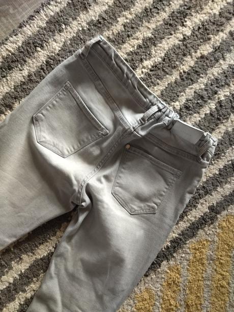 Sivé skinny fit rifle, h&m,152