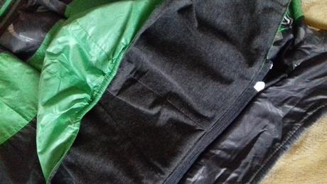 Obojstranná bunda zeleno-siva 3-4 rok, 104