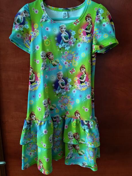 Veľ.128 letné šaty frozen, 128