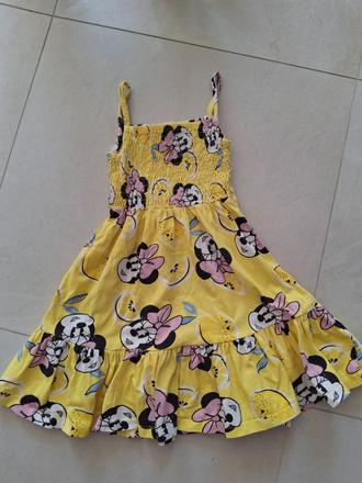 Žlté šaty minnie mouse, disney,116