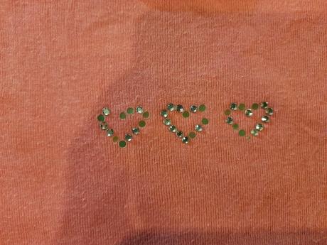 Tričko so srdiečkami, 98