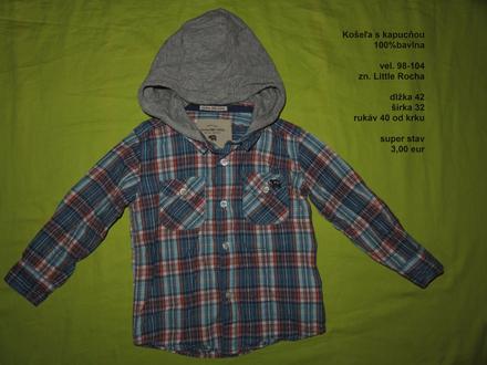 Košeľa s kapucňou, rocha.little.rocha,104