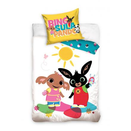 Detské bavlnené obliečky do postieľky zajačik bing, šírka (cm): 100,dĺžka (cm): 130