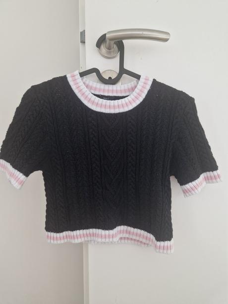 Úpletový crop top, tezenis,xs