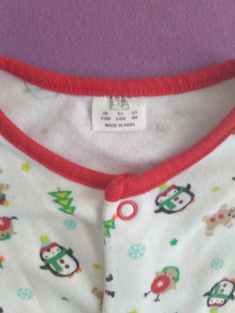 Vianočný overal, pyžamko na spanie, f&f, 68