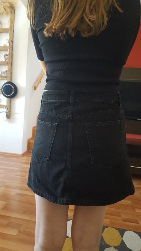 Rifľová sukňa, denim,36