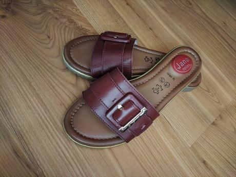 Kožené šľapky jana, 37