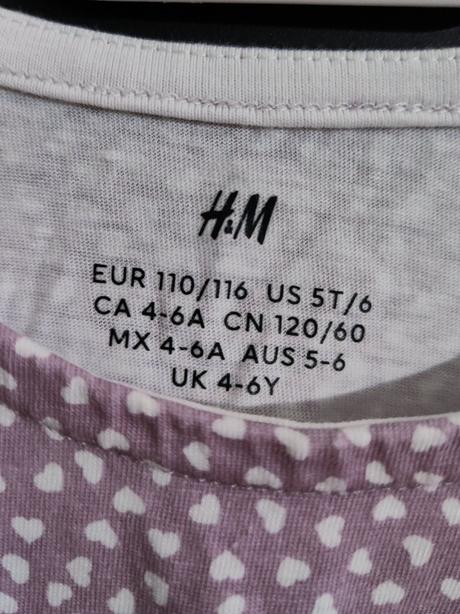 Šatky fialové, h&m,110