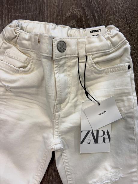 Zara skinny nove biele rifle č.116, zara,116
